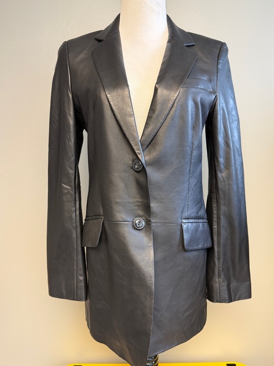 rag & bone Jackets & Blazers - Rag & Bone Lamb Leather Blazer Black Size 2 Tailored Jacket